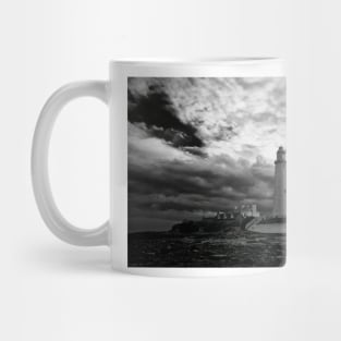 St Mary's Island in Black and White Mug